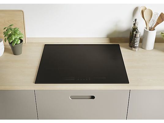 Placa inducción - Candy CI633MCBB, 3 Zonas, Zona grande de 29 cm, Negro
