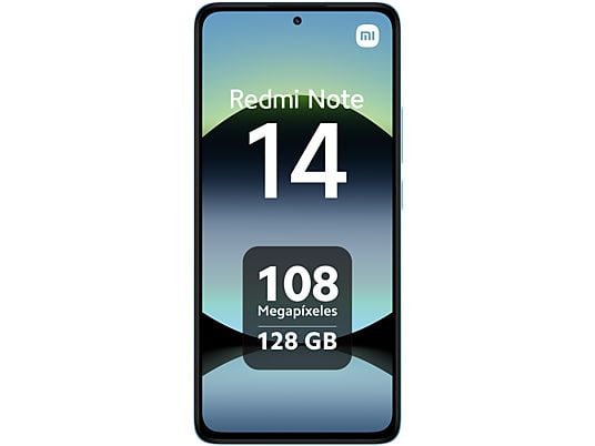 Móvil - Xiaomi Redmi Note 14, Azul océano, 128 GB, 6 GB RAM, 6.67 AMOLED FHD+, MediaTek Helio g99-Ultra, 5500 mAh