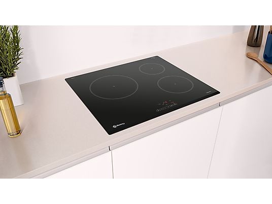 Placa inducción - Balay 3EB864FR, 3 zonas, Negro