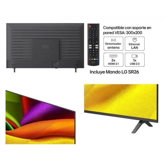 TV LG NANO 4K UHD AI 43NU8E0B3LA 43 4K UHD 60Hz Smart TV webOS HDR10