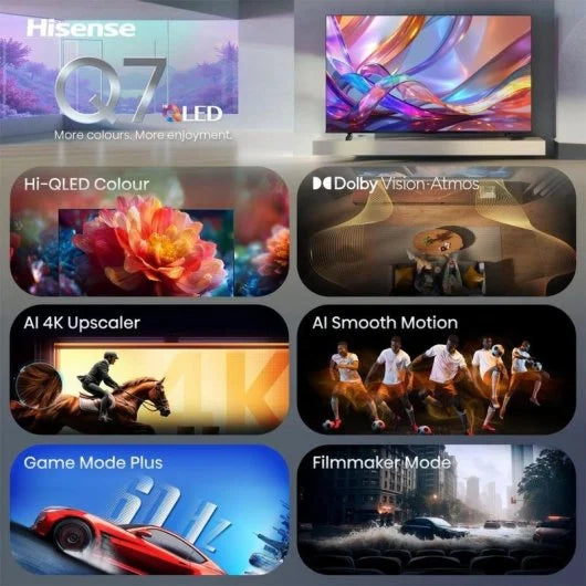 TV Hisense QLED 43Q7S 43 4K UltraHD 60Hz Smart TV VIDAA HDR10+ Dolby Vision