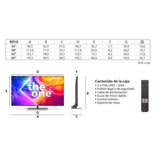 TV Philips The One Ambilight QLED 55 55PUS9010 UltraHD 4K Dolby Vision Dolby Atmos Titan OS