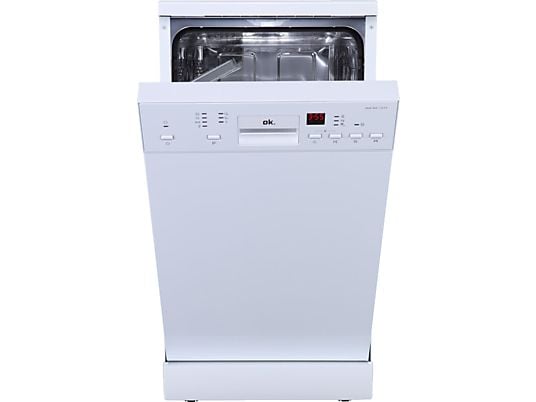 Lavavajillas - ok. ODW 4541-1 E FS, 10 Servicios, 7Programas, 44.5 cm, Libre Instalación, Blanco