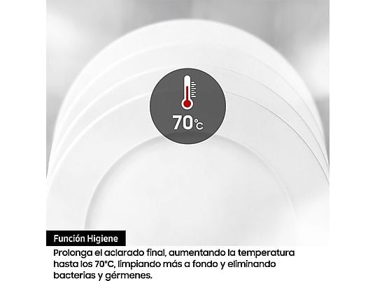 Lavavajillas - Samsung DW60M6050FS, 14 servicios, 7 programas, 59.8 cm, Función Higiene, Configuración Flexible, Inox