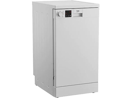 Lavavajillas - Beko DVS05024W, Independiente, 10 servicios, 5 programas, WaterSafe™, 44.8 cm, Blanco