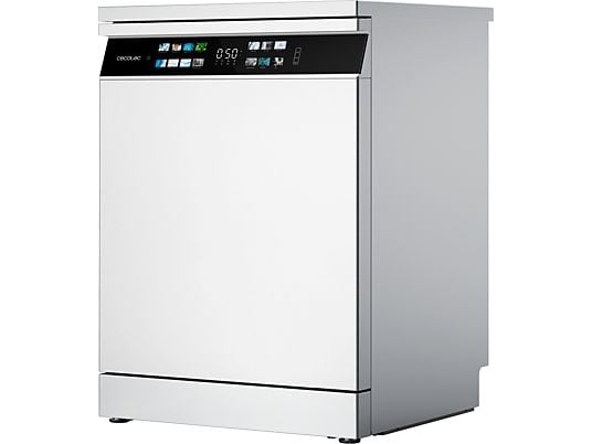Lavavajillas - Cecotec Bolero Aguazero 6700 B, 15 cubiertos, 14 programas