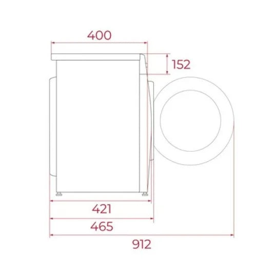 Lavadora Teka WMK 40740 7kg Carga Frontal 1200rpm A Blanca