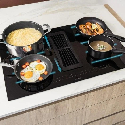 Cecotec Bolero Squad Ih 4800 Totalflex80 Placa De Inducción 2 Zonas TotalFlex 7400W A Negro