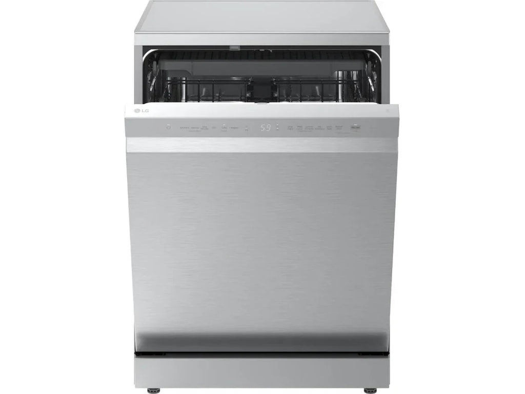 Lavavajillas LG DF273FV QuadWash con Vapor y Sistema EasyRack, Acero Inoxidable