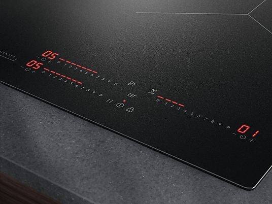 Placa inducción - AEG TI63IQ10IZ, 3 zonas, Zona grande 28 cm, SaphirMatt, 58 cm, Negro Mate