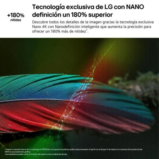 TV LG NANO 4K UHD AI 43NU8E0B3LA 43 4K UHD 60Hz Smart TV webOS HDR10