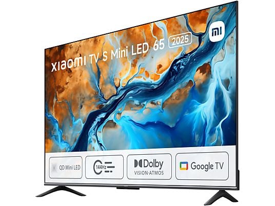 TV Mini LED 65 - Xiaomi TV S Mini LED 65 2025, UHD 4K, Smart TV con Google, 144 Hz, Gris cepillado