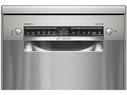 Lavavajillas - Bosch SPS4HMI49E, 10 servicios, 6 programas, 45 cm, Silence Plus, Acero inoxidable