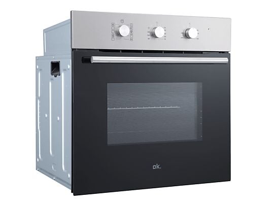 Horno - ok. OBO 311-1 A, Multifunción, Esmalte fácil de limpiar, 70 l , 63 cm, 9 programas + ECO, Inox