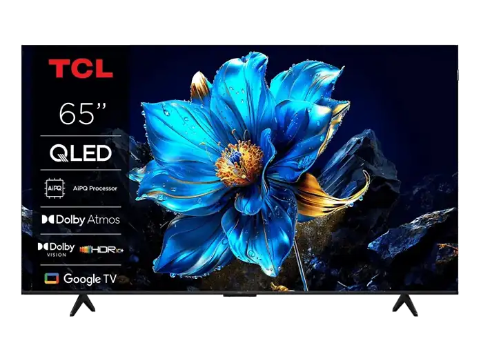 TV QLED 65 - TCL 65T69C, UHD 4K, Procesador AiPQ, Smart TV, DVB-T2, Negro