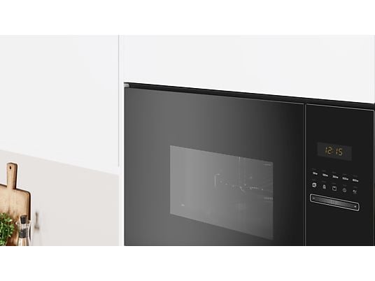 Microondas integrable - Balay 3CG5172N2, 800 W, 5 niveles, 20 l, Negro
