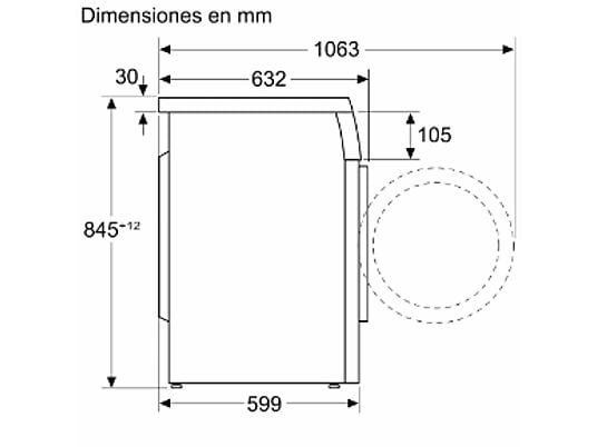 Lavadora carga frontal - Balay 3TS995BP, 9 kg, 1400 rpm, 4 programas
