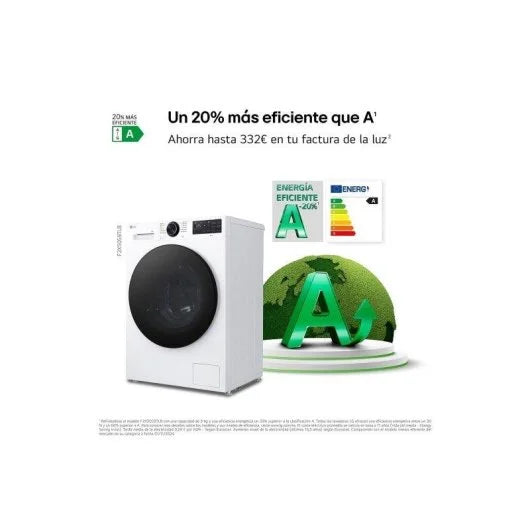 Lavadora LG 9 kg A F2X50S9TLB con AI Direct Drive y TurboWash 360º