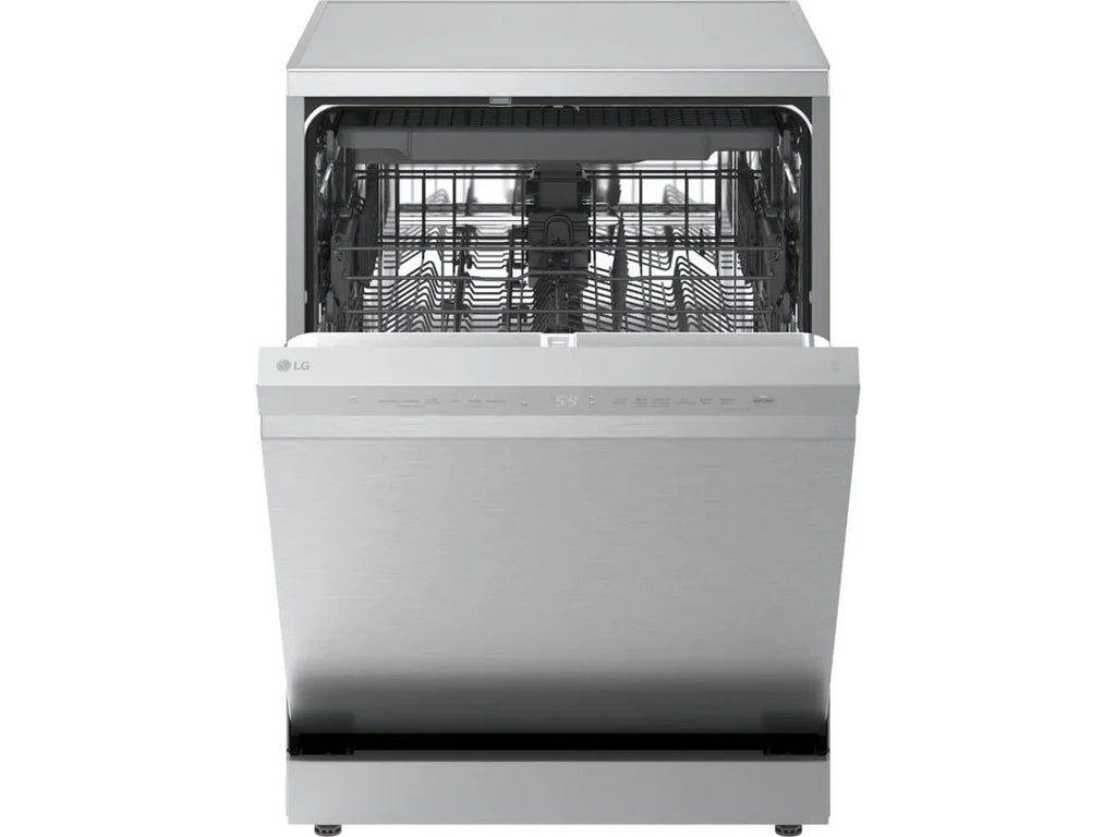 Lavavajillas LG DF273FV QuadWash con Vapor y Sistema EasyRack, Acero Inoxidable