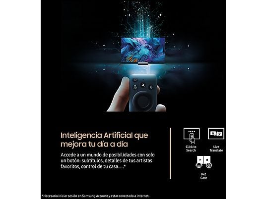 TV OLED 65 - Samsung TQ65S95FATXXC, OLED 4K, NQ4 AI Gen3 Processor, Smart TV full AI, Wifi, Negro grafito