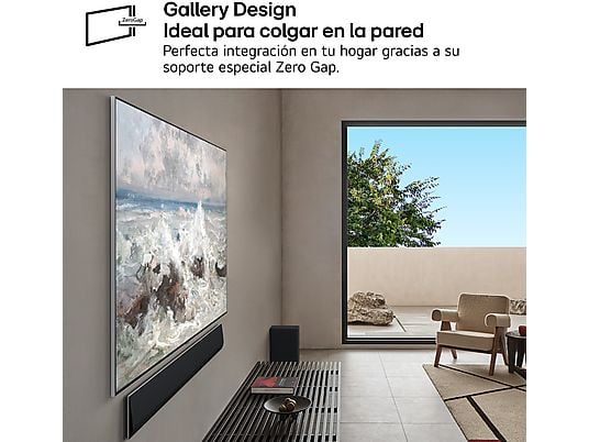 TV OLED 65" - LG OLED65G54LW, OLED 4K, Procesador Inteligente α11 AI Processor 4K Gen2, Smart TV, Gallery Design, Rocky Black