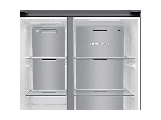 Frigorífico americano - Samsung Bespoke AI RS70F64KETEF, All Around Cooling, No Frost, 178.4 cm, 640 l, Dispensador agua y hielo, Inox