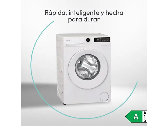 Lavadora carga frontal - Candy GD 4105-S ProWash 300, 10 kg, 1400 rpm, 16 programas, Blanco