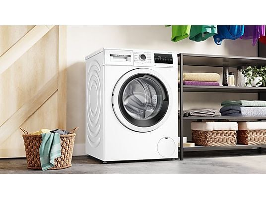 Lavadora carga frontal - Bosch WAN24200EP, serie 4, 9 kg, 1200 rpm, 15 programas
