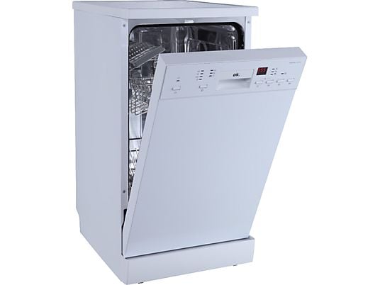 Lavavajillas - ok. ODW 4541-1 E FS, 10 Servicios, 7Programas, 44.5 cm, Libre Instalación, Blanco
