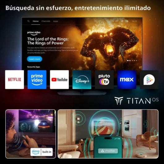 TV Philips The One Ambilight QLED 75 75PUS9010 UltraHD 4K Dolby Vision Dolby Atmos Titan OS