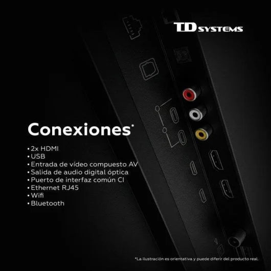TV TD Systems LED M32FC22TIZEN 32 Full HD 60Hz Smart TV Tizen HDR Dolby Digital Plus