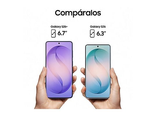 Móvil - Samsung Galaxy S26, Violeta, 256 GB, 12 GB RAM , 6.3 FHD+, Exynos 2600, 4300 mAh, Android 16