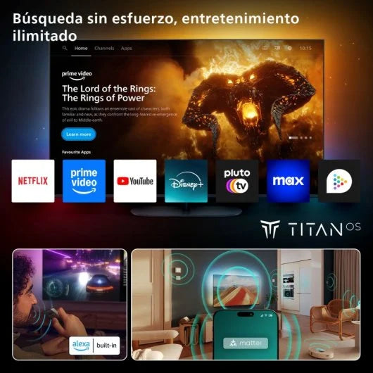 TV Philips The One Ambilight QLED 50 50PUS9010 UltraHD 4K Dolby Vision Dolby Atmos Titan OS