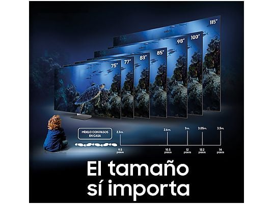 TV QLED 75 - Samsung TQ75Q6FAAUXXC, UHD 4K, Q4 Lite Processor, Smart TV, Negro