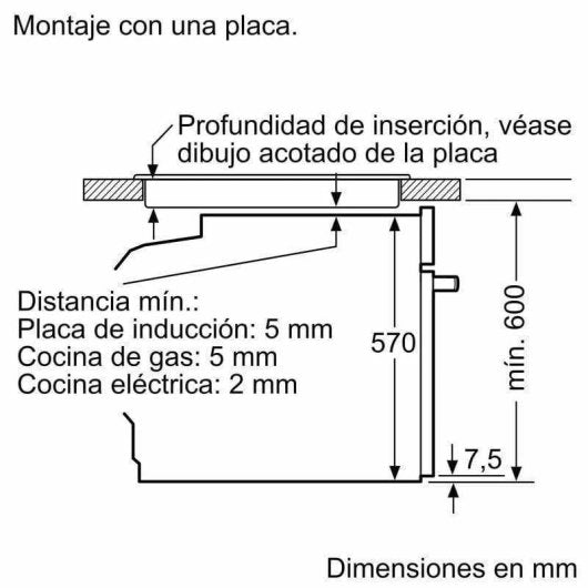 Horno Multifunción Bosch Serie 6 HBG578ES3 71L 60cm Pirolítico A+ Programas Automáticos Acero Inoxidable Negro