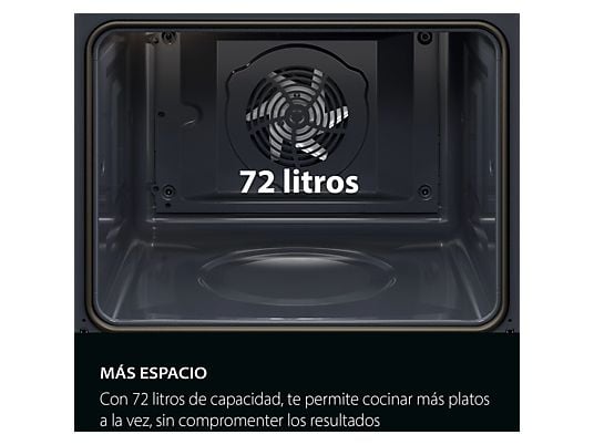 Horno - AEG TU5AB20WSK, Multifunción, Limpieza por agua, 72 l, Display LED, 60 cm, Negro