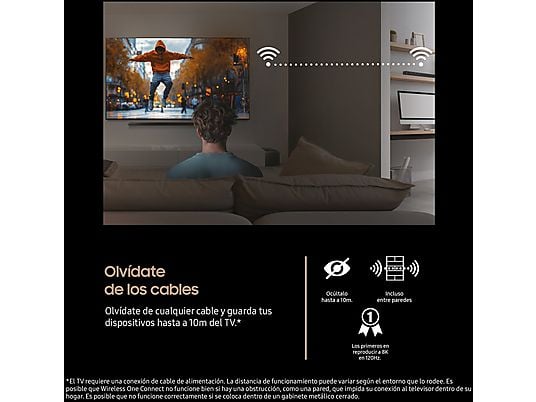 TV Neo QLED 65 - Samsung TQ65QN990FTXXC, QLED Mini Led 8K, NQ8 AI Gen3 Processor, Smart TV full AI, Wifi, Negro grafito
