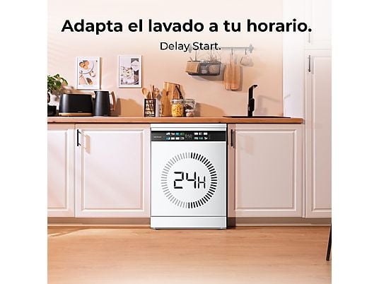 Lavavajillas - Cecotec Bolero Aguazero 6700 B, 15 cubiertos, 14 programas