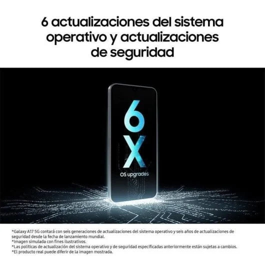 Samsung Galaxy A17 5G 8GB 256GB 6.7 Super AMOLED Móvil con IA Gris Versión Importada EU