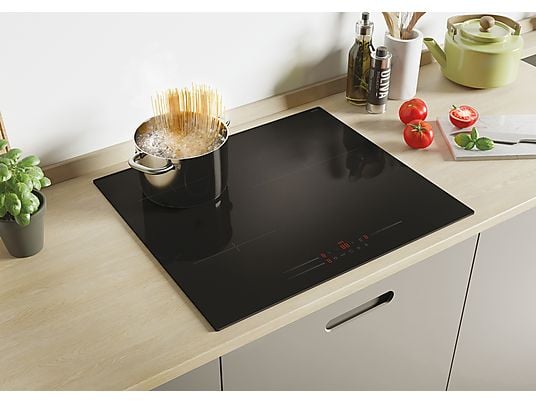 Placa inducción - Candy CI633MCBB, 3 Zonas, Zona grande de 29 cm, Negro