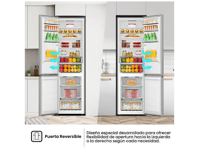 Frigorífico combi - Hisense RB440N4ACA, No Frost, 201.7 cm, 336 l, Multi-Air Flow. Motor Inverter, Inox