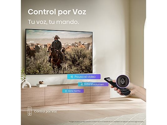 TV LED 55 - HISENSE 55A6Q, UHD 4K, Quad CoreMT9603, Smart TV, DVB-T2 (H.265), Negro