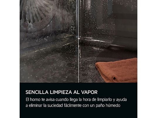Horno - AEG TU5AB20WSK, Multifunción, Limpieza por agua, 72 l, Display LED, 60 cm, Negro
