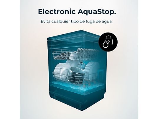 Lavavajillas compacto - Cecotec Bolero Aguazero 4201 E, 11 servicios, 6 programas, 45 cm, Dual Zone Wash, Inicio diferido, White