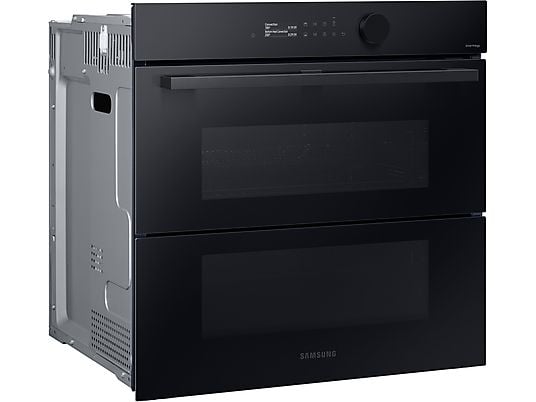 Horno de vapor - Samsung NV7B5750TDKU1, Multifunción, Pirolítico, Air Fry, 76l, 59.5 cm, Dual Cook Flex, WiFi, Negro