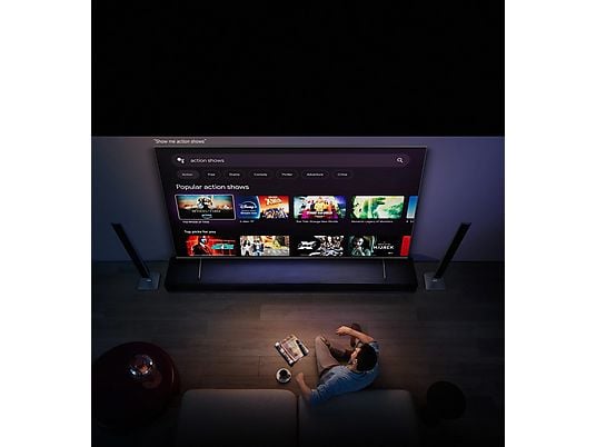 TV QLED 100 - XIAOMI TV MAX 100 2025, QLED 4K, Quad Core Cortex-A73, Smart TV, DVB-T2 (H.265), Gris oscuro