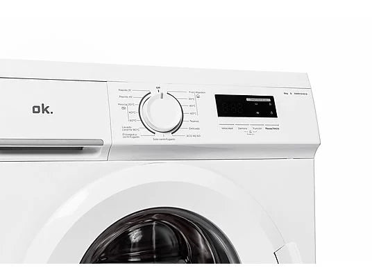 Lavadora carga frontal - ok. OWM 6143 D, 6 kg, 1000 rpm, 15 Programas, Blanco