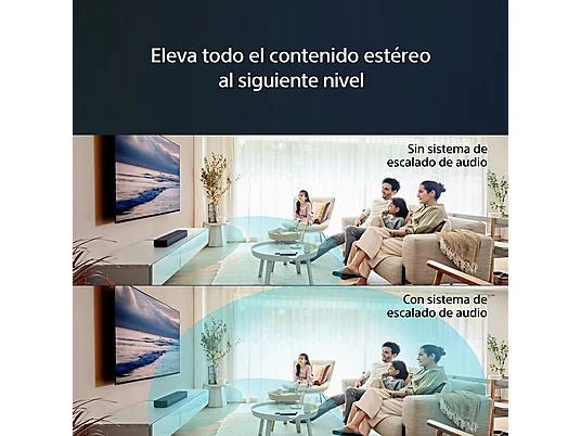 Barra de sonido - Sony HT-S2000, 3.1 Canales, Dolby Atmos, DTS:X, Bluetooth, Subwoofer integrado dual, 350 W, Sonido envolvente, HDMI, Negro