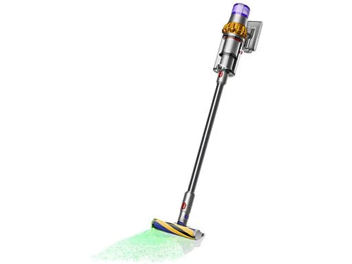 Aspirador escoba - Dyson V15 Detect™ Absolute, Potencia succión 240 AW, 60 min, Inteligente y Potente, 3 Modos, Tecnología Láser, Sensor Suciedad