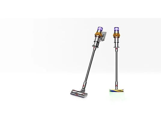 Aspirador escoba - Dyson V15 Detect™ Absolute, Potencia succión 240 AW, 60 min, Inteligente y Potente, 3 Modos, Tecnología Láser, Sensor Suciedad